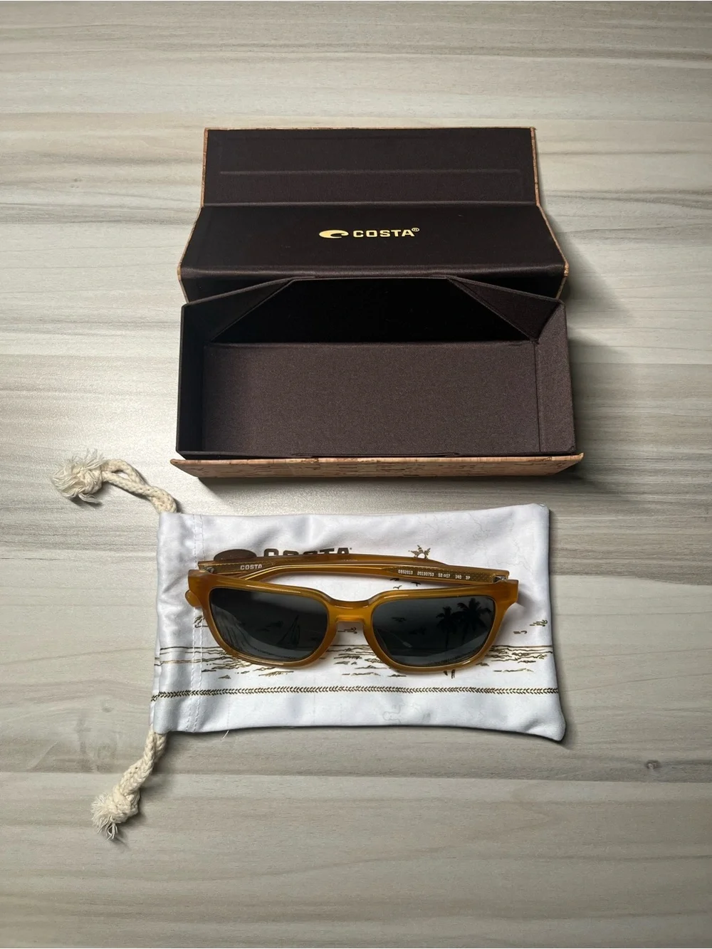 Costa Del Mar Kailano Sunglasses Sun Ray Grey Polarized Glass
